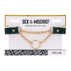 Sex & Mischief Indica Day Collar - Green/Gold Collar - Hush Store Sydney 