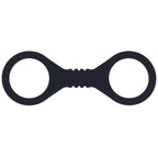 Sex & Mischief Shadow Small Silicone Cuffs - Black Small Restraints - Hush Store Sydney 