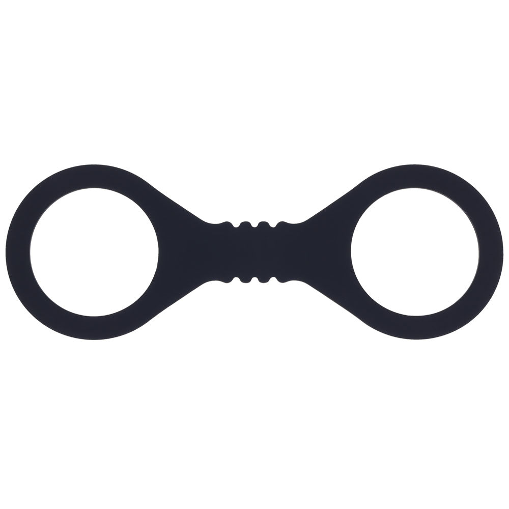 Sex & Mischief Shadow Small Silicone Cuffs - Black Small Restraints - Hush Store Sydney 