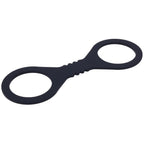 Sex & Mischief Shadow Small Silicone Cuffs - Black Small Restraints - Hush Store Sydney 