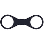 Sex & Mischief Shadow Large Silicone Cuffs - Black Large Restraints - Hush Store Sydney 