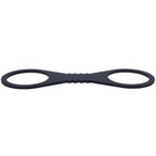 Sex & Mischief Shadow Large Silicone Cuffs - Black Large Restraints - Hush Store Sydney 