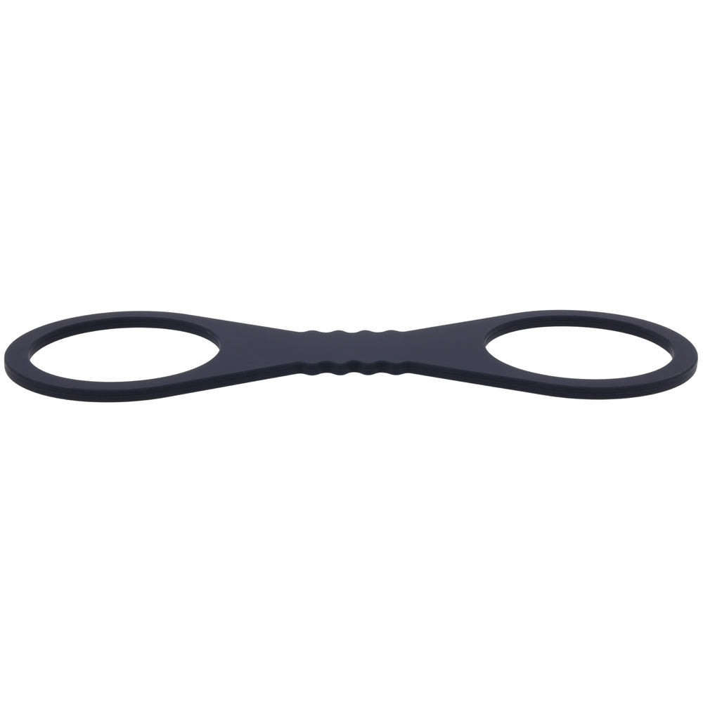 Sex & Mischief Shadow Large Silicone Cuffs - Black Large Restraints - Hush Store Sydney 