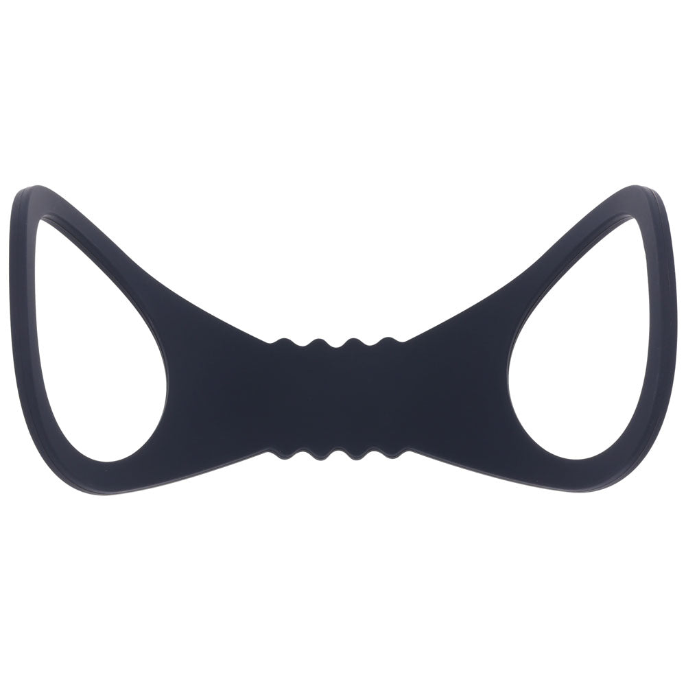 Sex & Mischief Shadow Large Silicone Cuffs - Black Large Restraints - Hush Store Sydney 