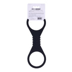 Sex & Mischief Shadow Large Silicone Cuffs - Black Large Restraints - Hush Store Sydney 