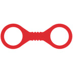 Sex & Mischief Amor Small Silicone Cuffs - Red Small Restraints - Hush Store Sydney