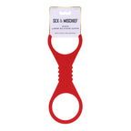 Sex & Mischief Amor Large Silicone Cuffs - Red Large Restraints - Hush Store Sydney 