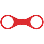 Sex & Mischief Amor Large Silicone Cuffs - Red Large Restraints - Hush Store Sydney 