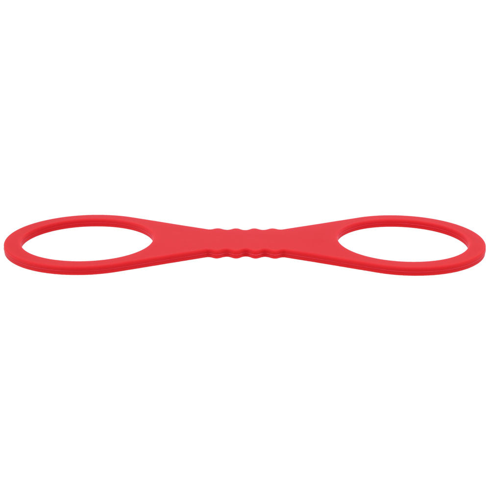 Sex & Mischief Amor Large Silicone Cuffs - Red Large Restraints - Hush Store Sydney 