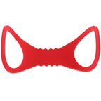 Sex & Mischief Amor Large Silicone Cuffs - Red Large Restraints - Hush Store Sydney 