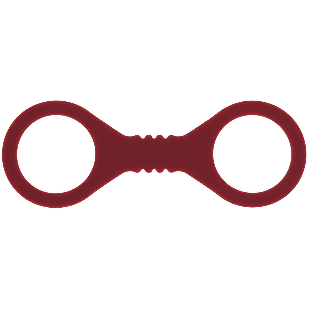 Sex & Mischief Enchanted Small Silicone Cuffs - Burgundy Small Restraints - Hush Store Sydney 