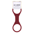 Sex & Mischief Enchanted Large Silicone Cuffs - Burgundy Large Restraints - Hush Store Sydney 