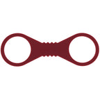 Sex & Mischief Enchanted Large Silicone Cuffs - Burgundy Large Restraints - Hush Store Sydney 