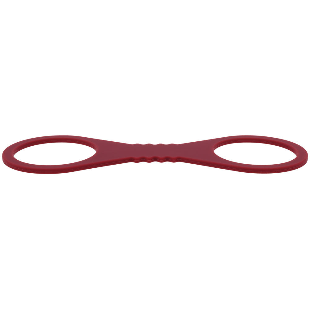 Sex & Mischief Enchanted Large Silicone Cuffs - Burgundy Large Restraints - Hush Store Sydney 