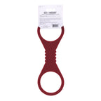 Sex & Mischief Enchanted Large Silicone Cuffs - Burgundy Large Restraints - Hush Store Sydney 