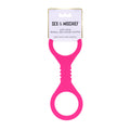 Sex & Mischief Small Hot Pink Silicone Cuffs - Hot Pink Small Restraints - Hush Store Sydney 