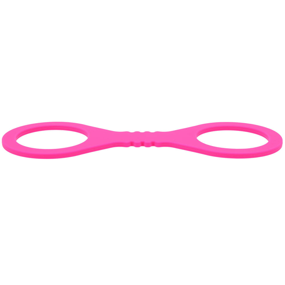 Sex & Mischief Small Hot Pink Silicone Cuffs - Hot Pink Small Restraints - Hush Store Sydney 