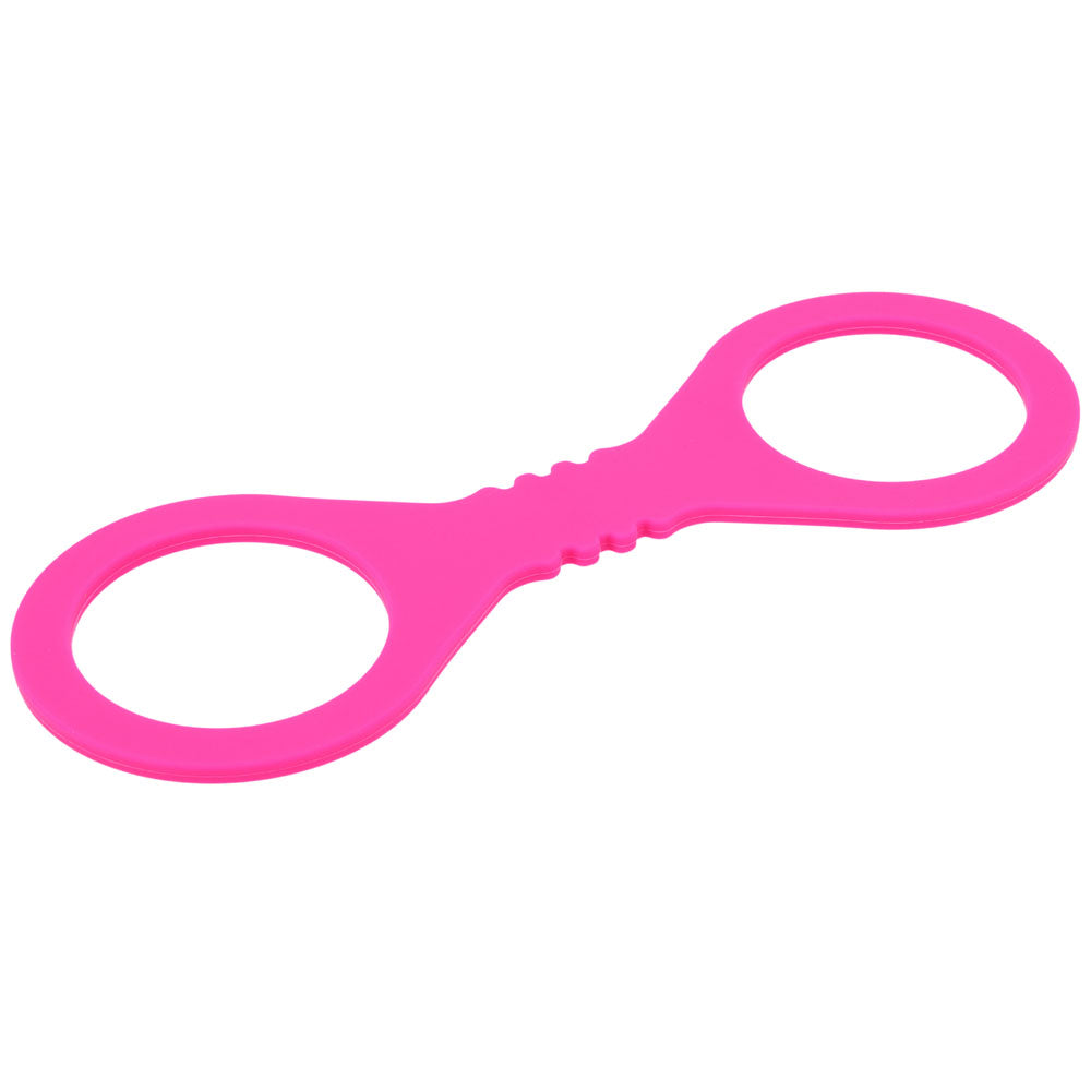 Sex & Mischief Small Hot Pink Silicone Cuffs - Hot Pink Small Restraints - Hush Store Sydney 
