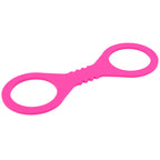 Sex & Mischief Small Hot Pink Silicone Cuffs - Hot Pink Small Restraints - Hush Store Sydney 