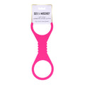 Sex & Mischief Large Hot Pink Silicone Cuffs - Hot Pink Large Restraints - Hush Store Sydney 