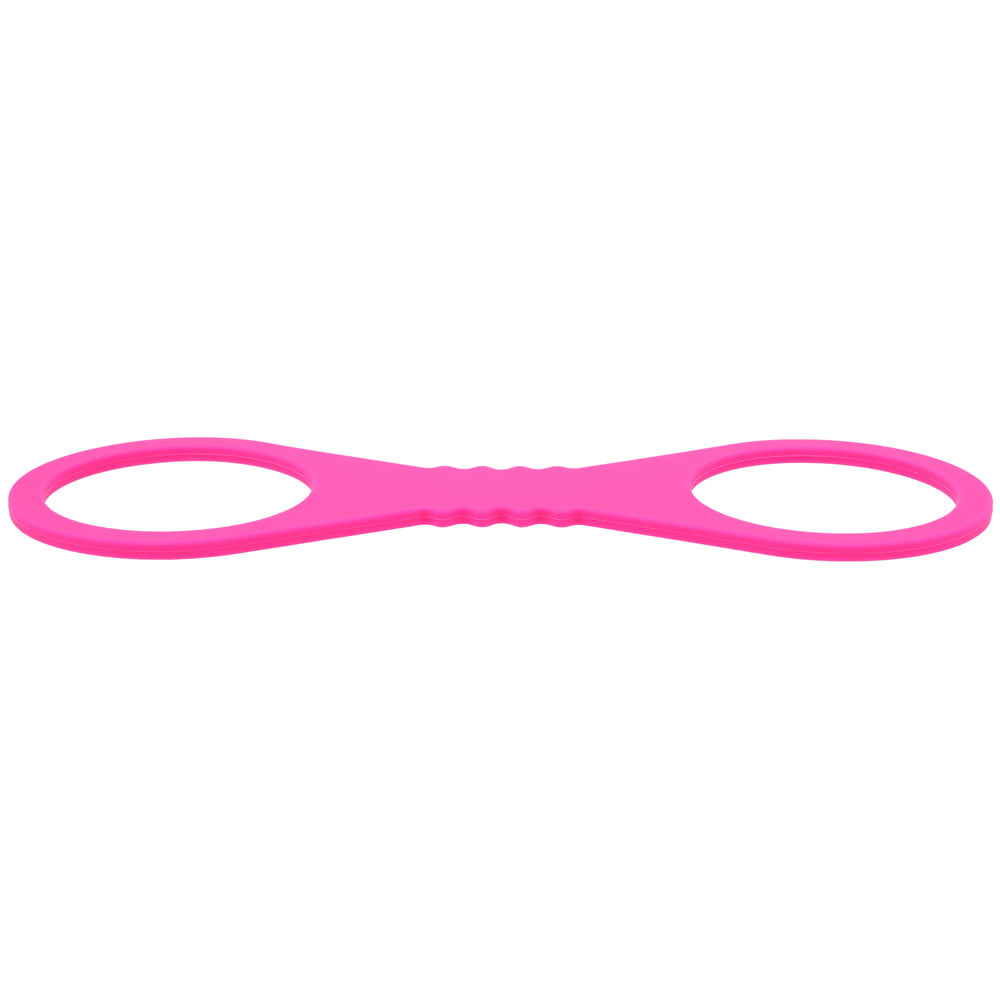 Sex & Mischief Large Hot Pink Silicone Cuffs - Hot Pink Large Restraints - Hush Store Sydney 