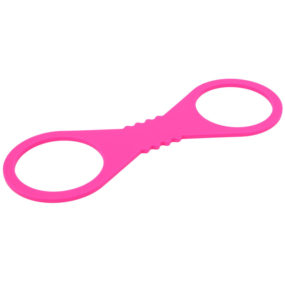 Sex & Mischief Large Hot Pink Silicone Cuffs - Hot Pink Large Restraints - Hush Store Sydney 