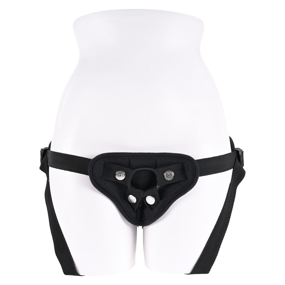 SPORTSHEETS Breathable Strap On - Black Adjustable Strap-On Harness (No Probe Included) - Hush Store Sydney 