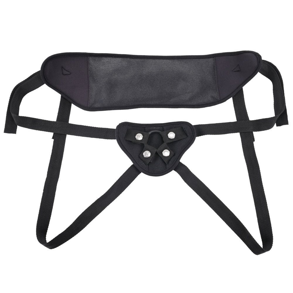 SPORTSHEETS Breathable Strap On - Black Adjustable Strap-On Harness (No Probe Included) - Hush Store Sydney 