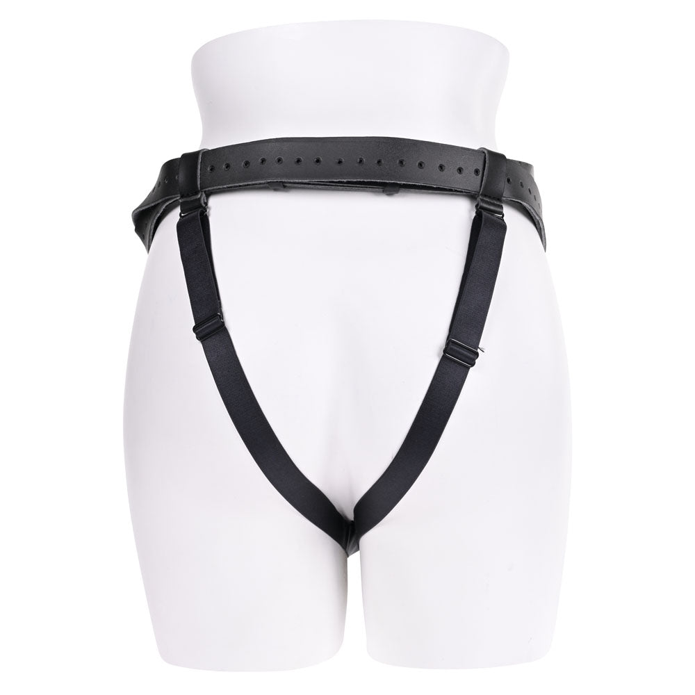 SPORTSHEETS Aurora High Waisted Strap On - Black Adjustable Strap-On Harness (No Probe Included) - Hush Store Sydney 
