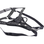 SPORTSHEETS Aurora High Waisted Strap On - Black Adjustable Strap-On Harness (No Probe Included) - Hush Store Sydney 
