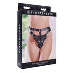 SPORTSHEETS Aurora High Waisted Strap On - Black Adjustable Strap-On Harness (No Probe Included) - Hush Store Sydney 