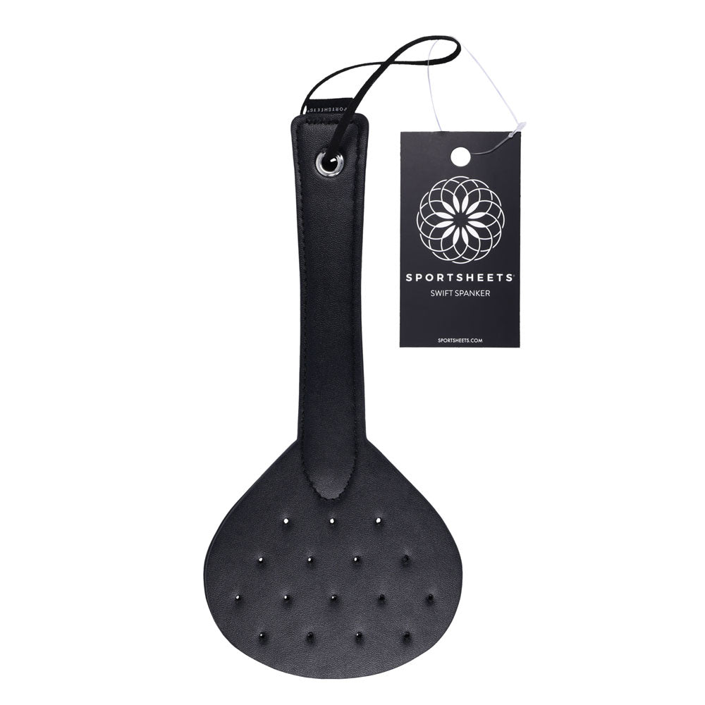 SPORTSHEETS Swift Spanker - Black Spanking Paddle - Hush Store Sydney 
