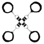 SPORTSHEETS 5 Piece Hot Tie & Cuff Set - Black Restraints