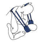 Pivot Deluxe Doggie Strap - Black Position Harness Strap - Hush Store Sydney 