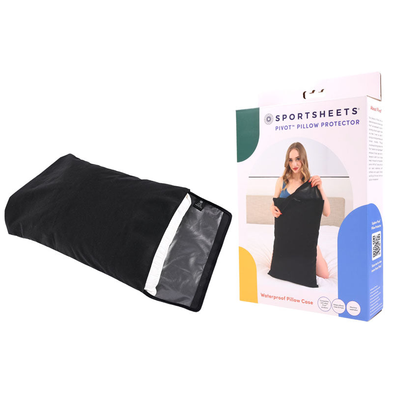 Pivot Pillow Protector - Black Waterproof Pillow Protector - Hush Store Sydney 