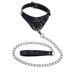 SPORTSHEETS Velvet Noir Collar & Leash - Black Restraint & Leash - Hush Store Sydney 