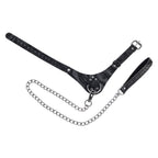 SPORTSHEETS Velvet Noir Collar & Leash - Black Restraint & Leash - Hush Store Sydney 