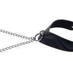 SPORTSHEETS Velvet Noir Collar & Removable Clamps - Black Neck & Nipple Restraints - Hush Store Sydney 