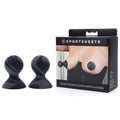SPORTSHEETS Velvet Noir Silicone Nipple Suckers - Black/Grey Nipple Suckers - Set of 2 - Hush Store Sydney 
