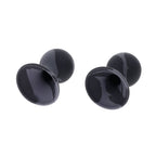 SPORTSHEETS Velvet Noir Silicone Nipple Suckers - Black/Grey Nipple Suckers - Set of 2 - Hush Store Sydney 
