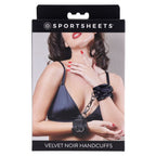 SPORTSHEETS Velvet Noir Silicone Nipple Suckers - Black/Grey Nipple Suckers - Set of 2 - Hush Store Sydney 