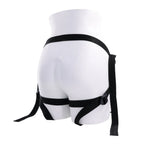 SPORTSHEETS Velvet Noir Strap On - Black Adjustable Strap-On Harness (No Probe Included) - Hush Store Sydney 
