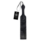 SPORTSHEETS Velvet Noir Loop Paddle - Black 42 cm Paddle - Hush Store Sydney 