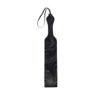 SPORTSHEETS Velvet Noir Loop Paddle - Black 42 cm Paddle - Hush Store Sydney 