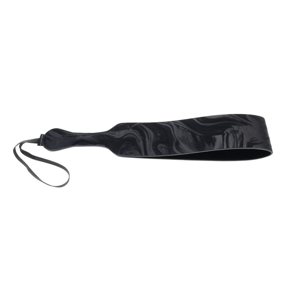 SPORTSHEETS Velvet Noir Loop Paddle - Black 42 cm Paddle - Hush Store Sydney 
