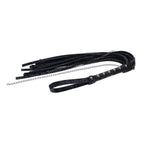 SPORTSHEETS Velvet Noir Chain Flogger - Black 43 cm Flogger Whip - Hush Store Sydney 