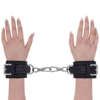 SPORTSHEETS Signature Midnight Muse Handcuffs - Black Adjustable Restraints