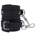 SPORTSHEETS Signature Midnight Muse Ankle Cuffs - Black Adjustable Leg Restraints