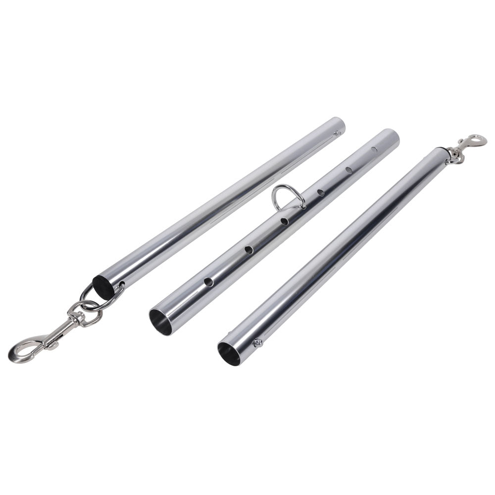 SPORTSHEETS Signature Adjustable Spreader Bar - Silver Metal Adjustable Spreader Bar (No Cuffs Included)