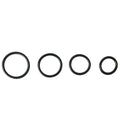 SPORTSHEETS Rubber O-Ring 4 Pack - Black Rings - 4 Pack - Hush Store Sydney 
